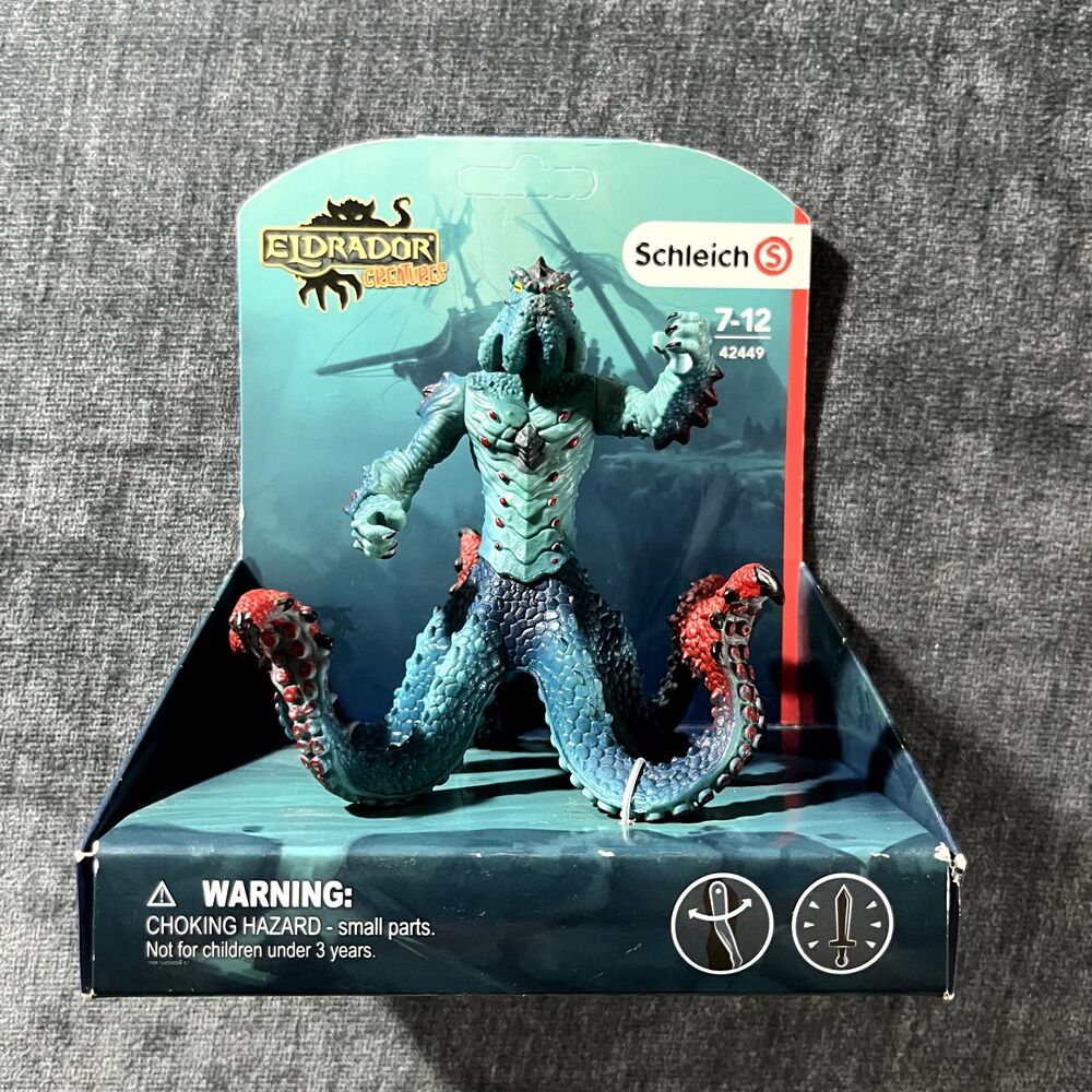 Eldrador Monster Kraken Schleich Figure 42449 Octopus Sea Creature no spear
